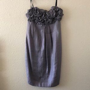 XS Strapless Purple Dress